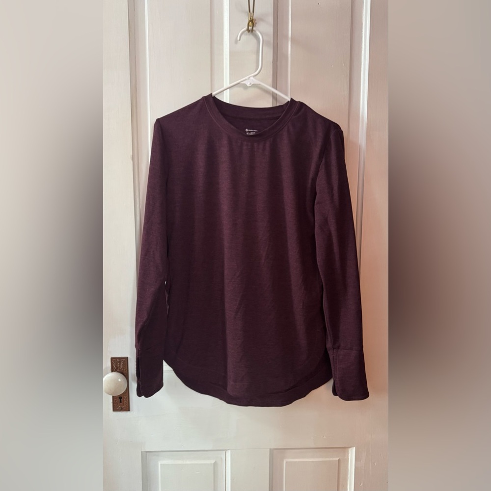 Member's Mark Women's Long Sleeve Active Top - Maroon
